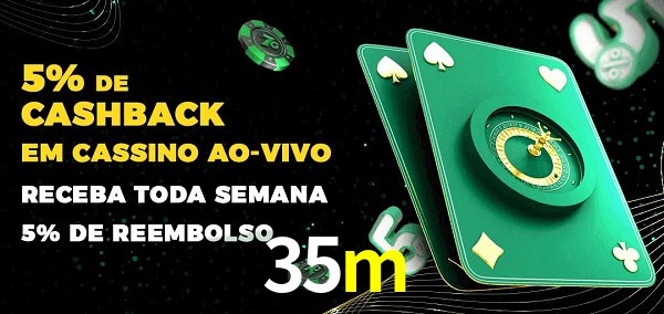 Promoções do cassino ao Vivo 35m